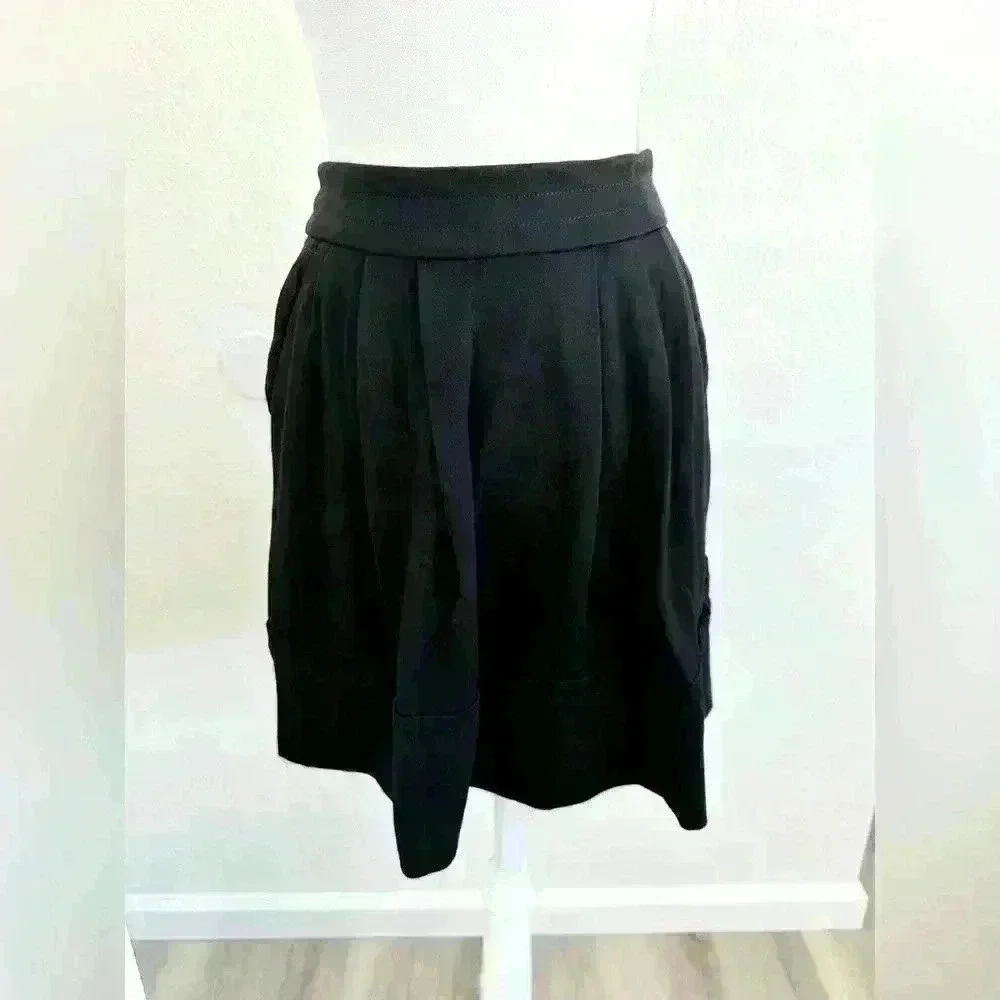 Marc by Marc Jacobs Black A-Line Mini Skirt Size XS